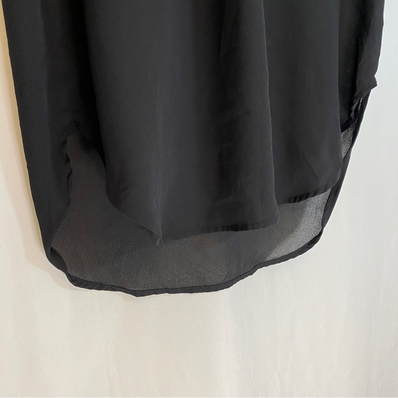Town House Shops sheer black blouse dress, size Medium - Picture 4 of 10